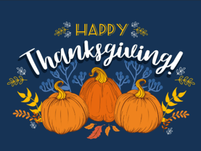 Happy Thanksgiving to all of&nbsp;you